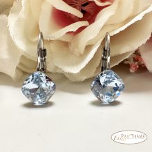 Antiallergén, Swanis® párna kristályos, francia kapcsos fülbevaló - Lili Light Sapphire 10