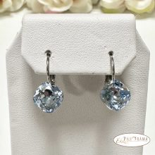 Antiallergén, Swanis® párna kristályos, francia kapcsos fülbevaló - Lili Light Sapphire 10