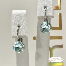Antiallergén, Swanis® párna kristályos, francia kapcsos fülbevaló - Lili Light turquoise 10