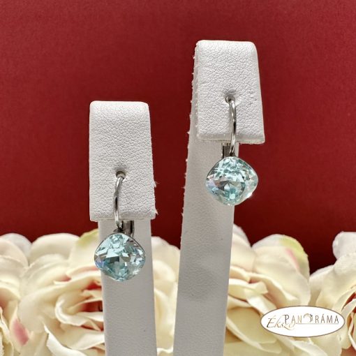 Antiallergén, Swanis® párna kristályos, francia kapcsos fülbevaló - Lili Light turquoise 10