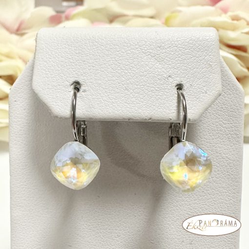 Antiallergén, Swanis® párna kristályos, francia kapcsos fülbevaló - Lili Crystal MI 10