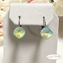 Antiallergén, Swanis® párna kristályos, francia kapcsos fülbevaló - Lili Peridot MI 10