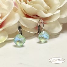 Antiallergén, Swanis® párna kristályos, francia kapcsos fülbevaló - Lili Peridot MI 10