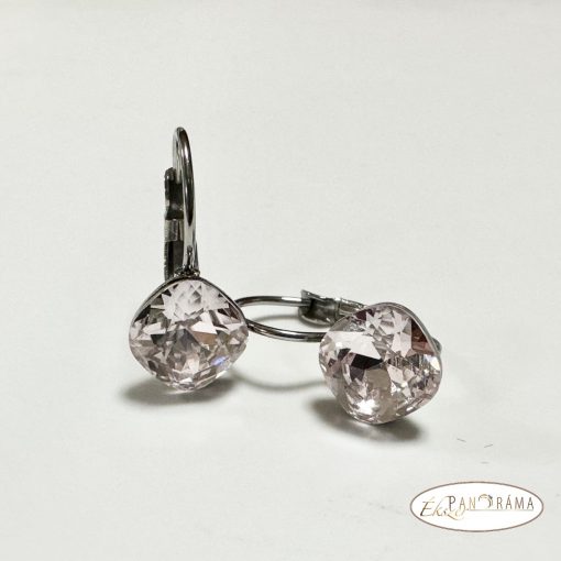 Antiallergén, Swanis® párna kristályos, francia kapcsos fülbevaló - Lili  light rose 10