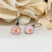 Antiallergén, Swanis® párna kristályos, francia kapcsos fülbevaló - Lili  Juicy peach MI 10