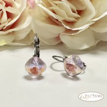 Antiallergén, Swanis® párna kristályos, francia kapcsos fülbevaló - Lili  Juicy peach MI 10