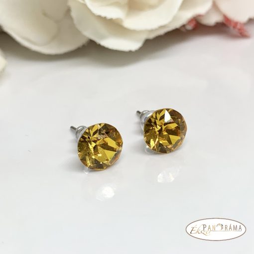 Swanis®  kristályos fülbevaló 8 mm - sunflower