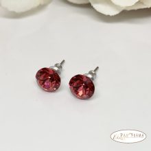 Swanis®  kristályos fülbevaló 8 mm - fuchsia