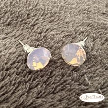 Swanis®  kristályos fülbevaló 8 mm - opal rose
