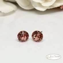 Swanis®  kristályos fülbevaló 8 mm - light peach