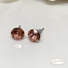 Swanis®  kristályos fülbevaló 8 mm - light peach