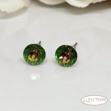 Swanis®  kristályos fülbevaló 8 mm - scarabeus light