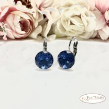 Swanis®  kristályos francia kapcsos fülbevaló - Evolet sapphire 10