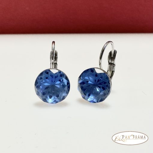 Swanis®  kristályos francia kapcsos fülbevaló - Evolet sapphire 10