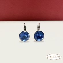 Swanis®  kristályos francia kapcsos fülbevaló - Evolet sapphire 10