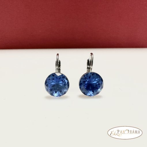 Swanis®  kristályos francia kapcsos fülbevaló - Evolet sapphire 10