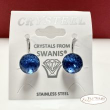 Swanis®  kristályos francia kapcsos fülbevaló - Evolet sapphire 10