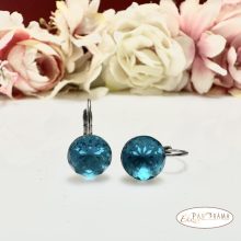 Swanis®  kristályos francia kapcsos fülbevaló - Evolet turquise 10