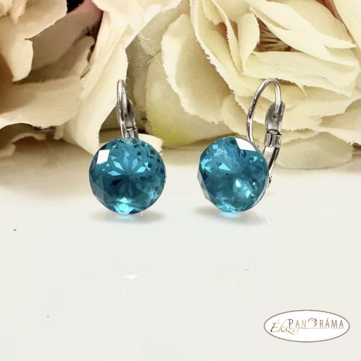 Swanis®  kristályos francia kapcsos fülbevaló - Evolet turquise 10