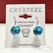 Swanis®  kristályos francia kapcsos fülbevaló - Evolet turquise 10