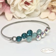 Swanis® eredeti kristállyal készült karperec -  Berry Turquise mix 67