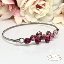 Swanis® eredeti kristállyal készült karperec -  Berry Rose mix 67