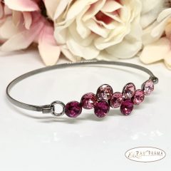   Swanis® eredeti kristállyal készült karperec -  Berry Rose mix 67