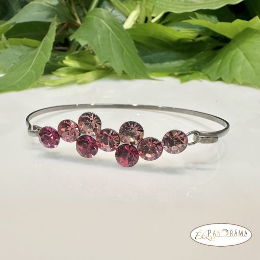 Swanis® eredeti kristállyal készült karperec -  Berry Rose mix 67