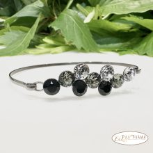 Swanis® eredeti kristállyal készült karperec -  Berry black mix 67