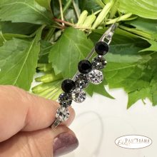 Swanis® eredeti kristállyal készült karperec -  Berry black mix 67