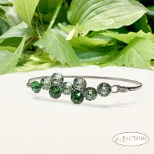 Swanis® eredeti kristállyal készült karperec -  Berry green mix 67