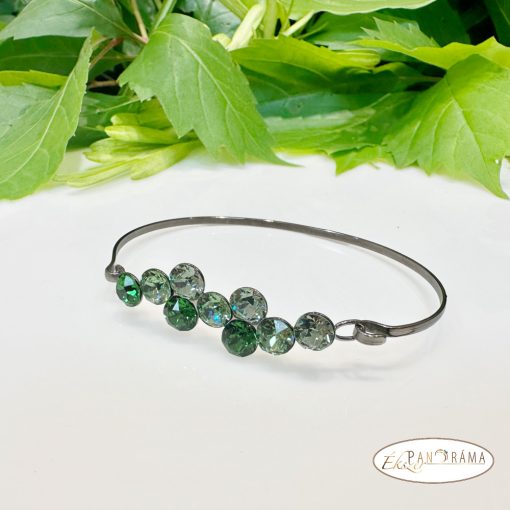 Swanis® eredeti kristállyal készült karperec -  Berry green mix 67