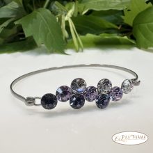 Swanis® eredeti kristállyal készült karperec -  Berry violet mix 67