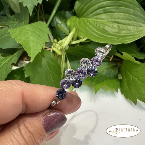 Swanis® eredeti kristállyal készült karperec -  Berry violet mix 67