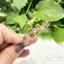 Swanis® eredeti kristállyal készült karperec -  Berry yellow mix 60