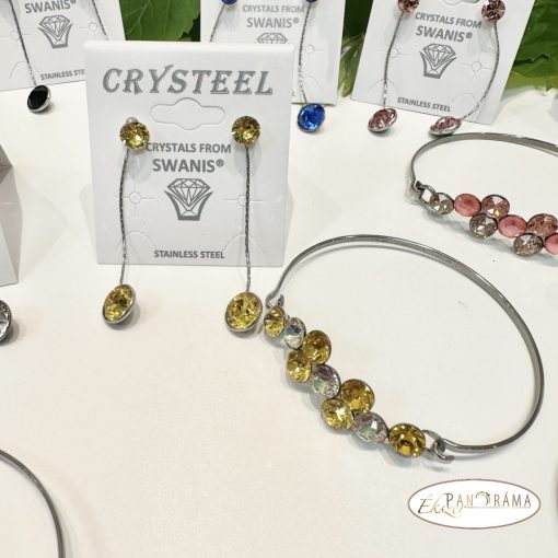 Swanis® eredeti kristállyal készült karperec -  Berry yellow mix 60