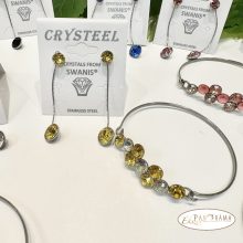 Swanis® eredeti kristállyal készült karperec -  Berry yellow mix 57