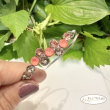 Swanis® eredeti kristállyal készült karperec -  Berry peach mix 67