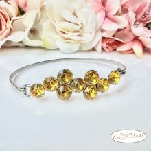 Swanis® eredeti kristállyal készült karperec -  Berry yellow 60