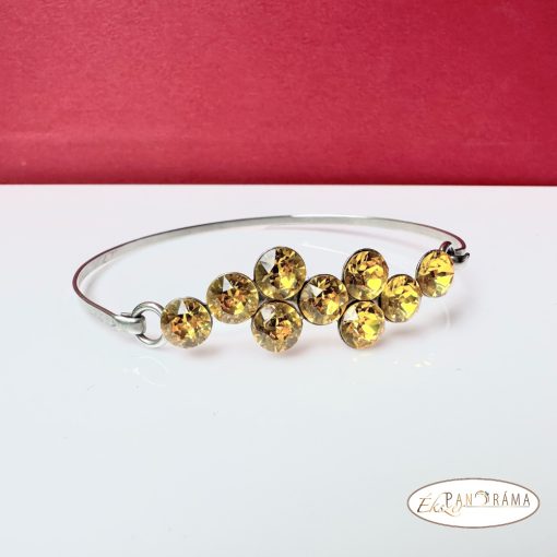 Swanis® eredeti kristállyal készült karperec -  Berry yellow 60