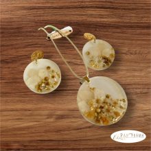 Kézműves, egyedi fülbevaló és medálos lánc szettben - Clarity