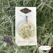 Kézműves, egyedi medál acél lánccal - Mező