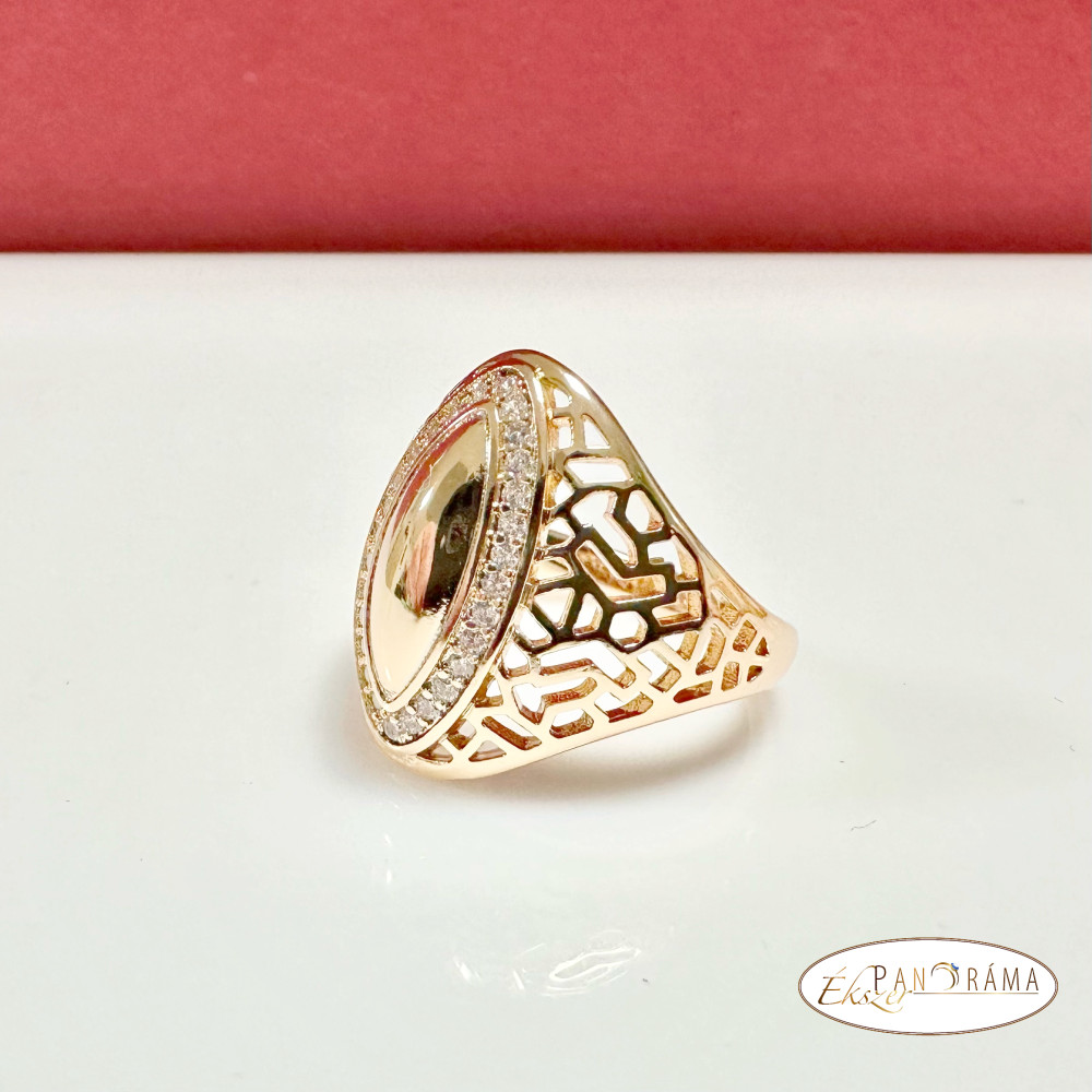 18 K Gold Filled pecsét gyűrű - Irina